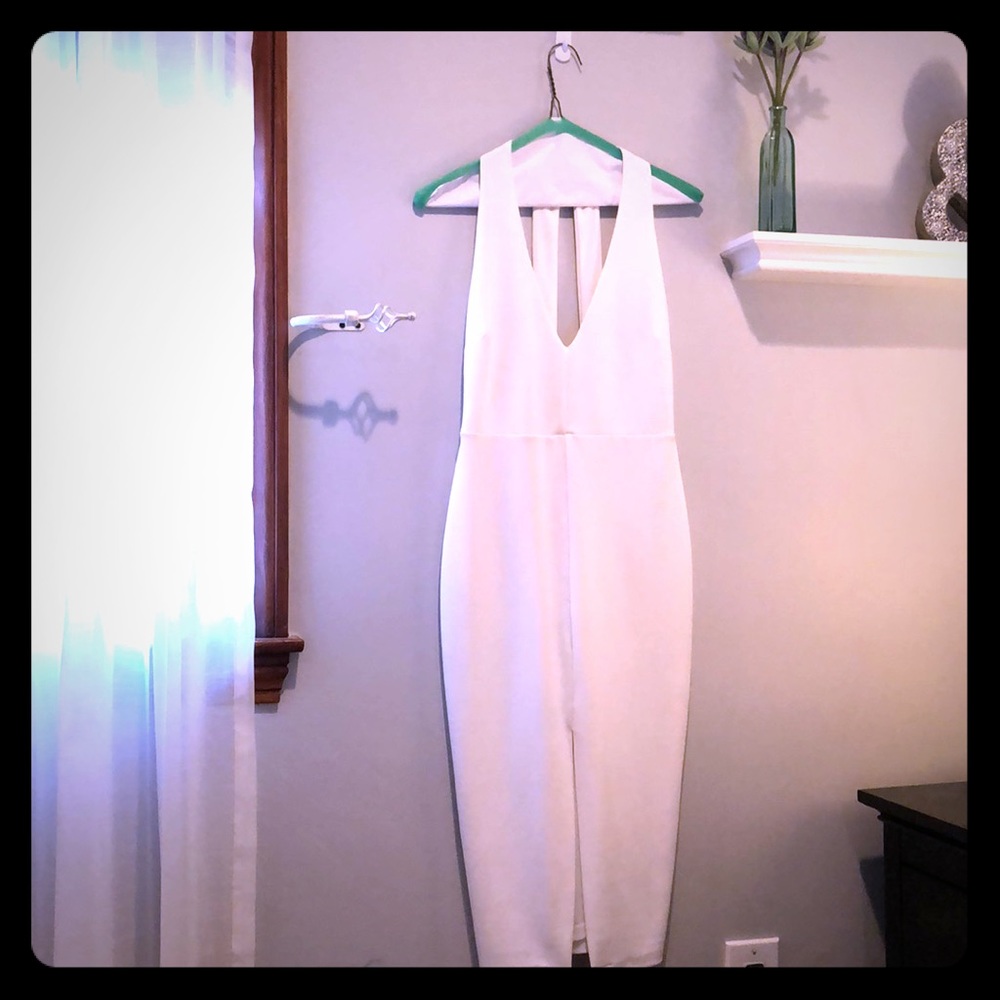 White long midi dress